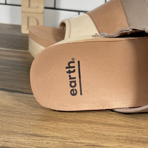 Earth Pine Tiga Womens Size 8.5 Shoes Multicolor Leather Platform Slide Sandal - Picture 12 of 16